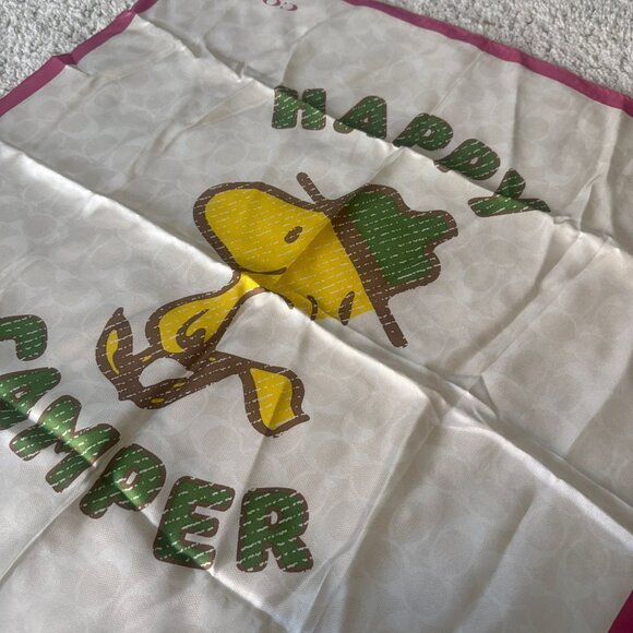 Coach X Peanuts Woodstock Signature Silk Bandana c4000 - Picture 2 of 3